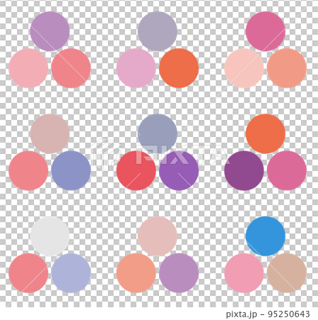 A color sample that combines three colors 95250643
