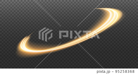 Luminous white lines of speed. Light glowing effect. Abstract motion lines. Light trail wave, fire path trace line, car lights, optic fiber and incandescence curve twirl png. 95258368