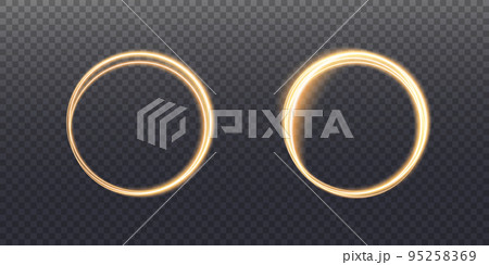 Luminous white lines of speed. Light glowing effect. Abstract motion lines. Light trail wave, fire path trace line, car lights, optic fiber and incandescence curve twirl png. 95258369