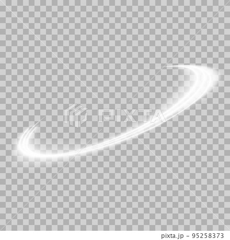 Luminous white lines of speed. Light glowing effect. Abstract motion lines. Light trail wave, fire path trace line, car lights, optic fiber and incandescence curve twirl png. 95258373