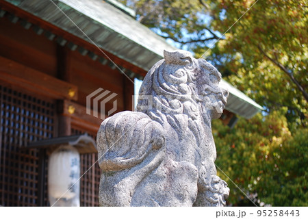 神社の狛犬 95258443