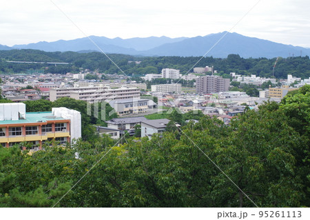 展望台から眺めた秋田市内の景色 95261113