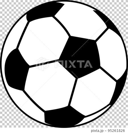 Illustration of a simple soccer ball 95261826