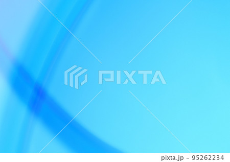 青色系の抽象的背景　ライン　半透明感　枠・フレーム 95262234