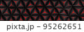 Black polygon red light futuristic technology banner design Vector illustration abstract background 95262651