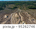 Aerial view of dead dunes in Curonian spit National park, Lithuania 95262746