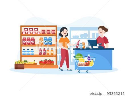 Grocery Products Stock Illustrations – 18,562 Grocery Products Stock  Illustrations, Vectors & Clipart - Dreamstime