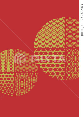 和柄　年賀　背景 95263463