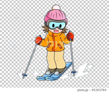 スキーヤーのイラスト 95263764