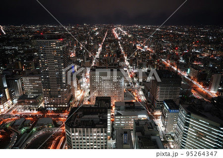 札幌の夜景（JRタワー展望室T38から） 95264347