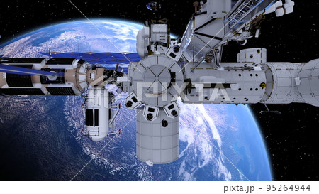 人工衛星と地球 人工衛星と地球 95264944