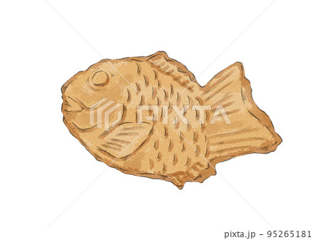 たい焼きのイラスト(水彩風) たい焼きのイラスト(水彩風) 95265181