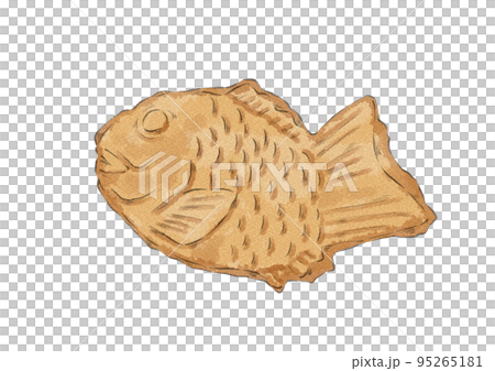 たい焼きのイラスト(水彩風) たい焼きのイラスト(水彩風) 95265181