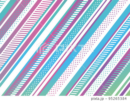 カラフルでポップなラインの背景イラスト素材のイラスト素材