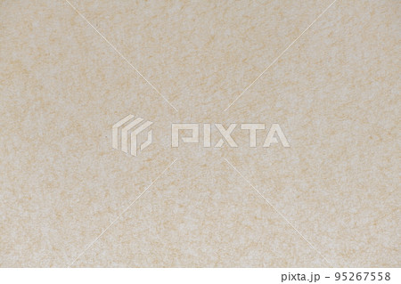和紙の背景素材・無地・ベージュ色 95267558