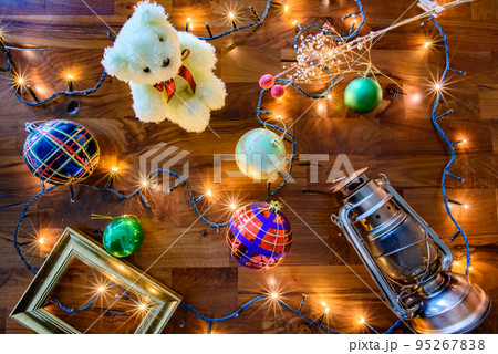 クリスマスモチーフの総柄イメージ 95267838