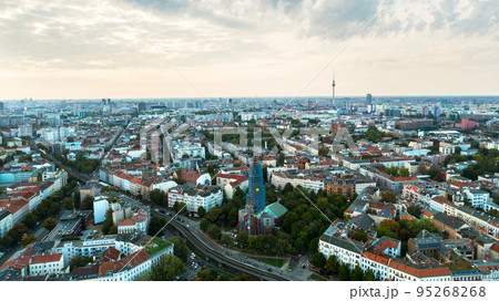 Aerial drone view of Kreuzberg, Berlin, Germany 95268268