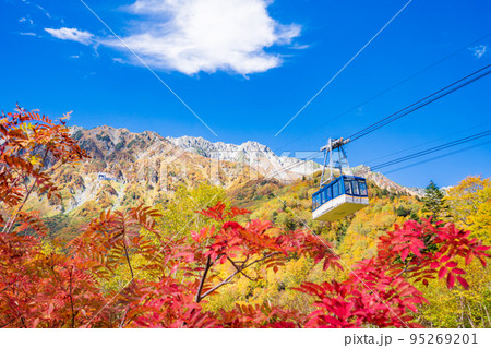 (富山県)立山黒部アルペンルート・黒部平の紅葉・ロープウェイ眺望 (富山県)立山黒部アルペンルート・黒部平の紅葉・ロープウェイ眺望 95269201