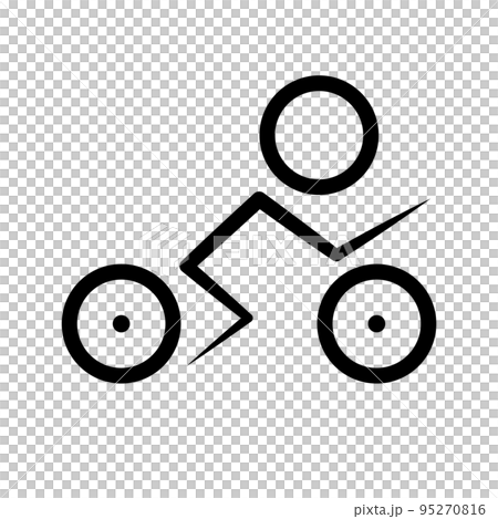 Modern bicycle or bicycle race logo. vector. 95270816