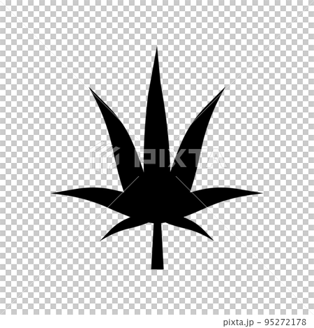 cannabis silhouette icon vector cannabis silhouette icon vector 95272178