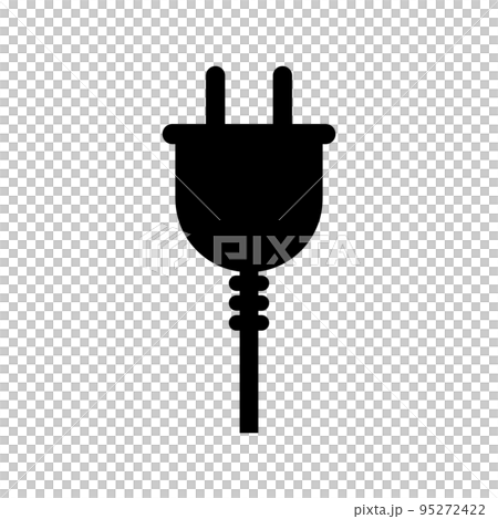 Outlet silhouette icon. plug icon. vector. 95272422