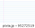 Notebook paper background. Horizontal Line note document 95272519