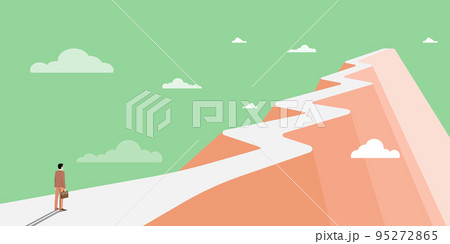 Man On A Mountain Drawing Proud Of His Climbing Success To The Clouds. Athlete On A Cliff Celebrating Achievement Ascending To The Top. Sports Guy Reaching The Sky. Man On A Mountain Drawing Proud Of His Climbing Success To The Clouds. Athlete On A Cliff Celebrating Achievement Ascending To The Top. Sports Guy Reaching The Sky. 95272865