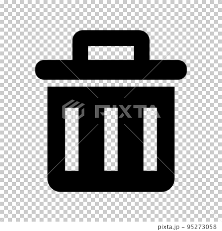 Simple small trash can icon. vector. 95273058