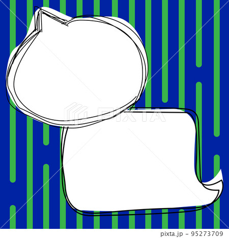 Comic Blank Speech Bubble With Copy Space Over Circular Color Background Design. Empty Template In Explosion Framework Representing Advertisement And Promoting Business. 95273709