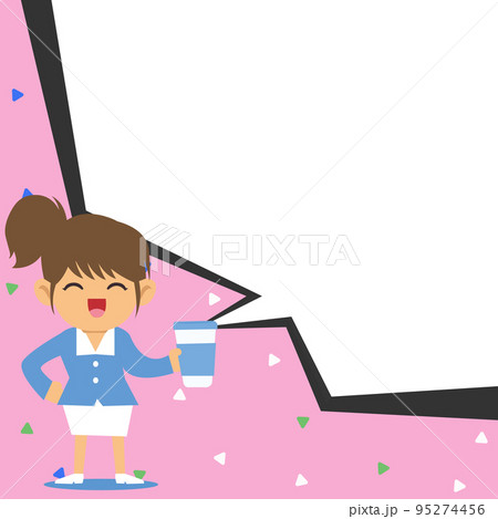 Instructor Drawing Pointing Stick On Empty Whiteboard While Holding Cup. Professor Holding Pointer At The Board Showing New Information. 95274456