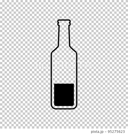 Leftover bottle beverage icon. vector. 95275623