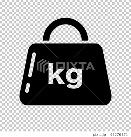 キログラムの重りアイコン。質量。ベクター。 95276571