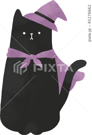 オリジナル手描きイラスト 【41】路地裏に住む黒猫