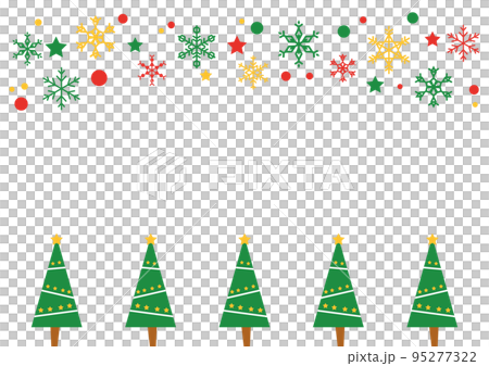 かわいいクリスマスフレーム素材 かわいいクリスマスフレーム素材 95277322