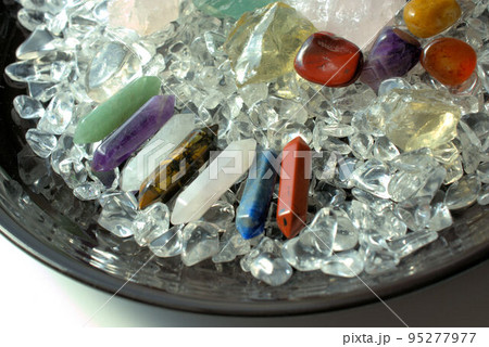 カラフル パワーストーン 背景 カラフル パワーストーン 背景 95277977