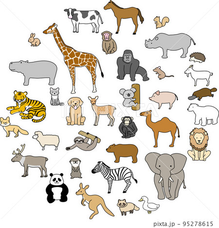 動物のイラストセット 95278615