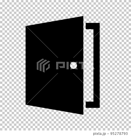 Open door silhouette icon. entrance. vector. 95278793