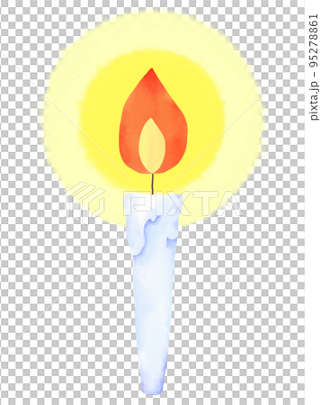 White candle with light White candle with light 95278861