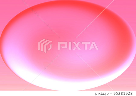 ピンクのグラデーションの透明感のある大きな楕円 ピンクのグラデーションの透明感のある大きな楕円 95281928