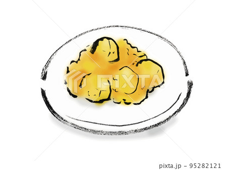 栗きんとんの手描き和風イラスト 栗きんとんの手描き和風イラスト 95282121