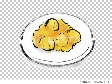 栗きんとんの手描き和風イラスト 栗きんとんの手描き和風イラスト 95282121