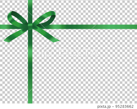 Ribbon decoration watercolor style 95283662