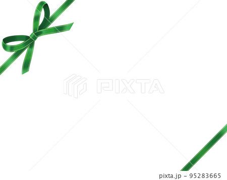 リボン飾り　水彩画風 95283665