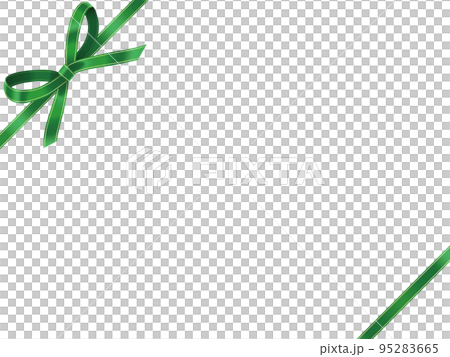 リボン飾り　水彩画風 95283665