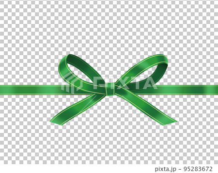 Ribbon decoration watercolor style 95283672