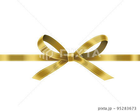 リボン飾り　水彩画風 95283673