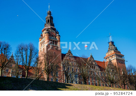 Historic building of Provincial Office on Haken terrace in Szczecin, Poland Historic building of Provincial Office on Haken terrace in Szczecin, Poland 95284724