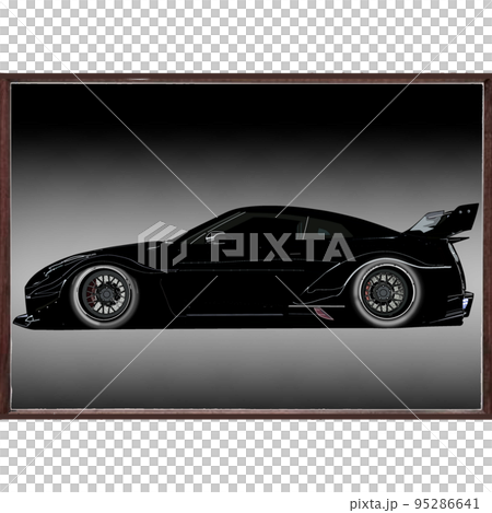 スポーツカー　クルマ　車　イラスト　背景 95286641