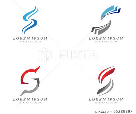 S blue logo and symbols template vector 95289897