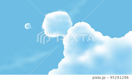 the clouds in the blue sky the clouds in the blue sky 95291296